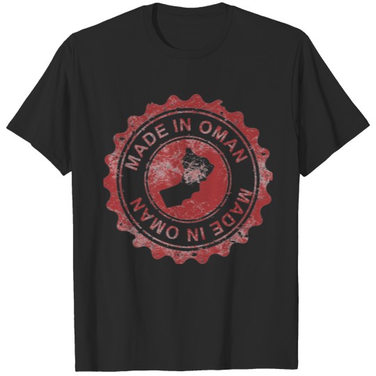 Discover MADE IN OMAN RED STAMP سلطنة عمان T-shirt