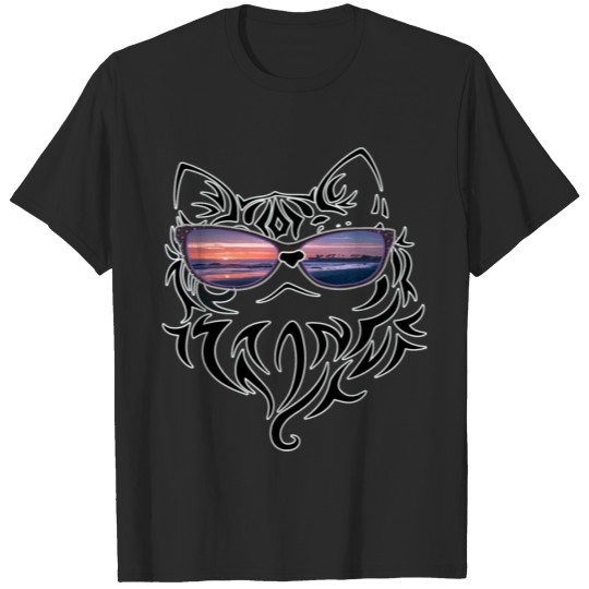 Discover Sunglass Cat Cool Cat Shirt T-shirt