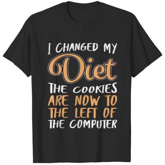 Discover Cookies Nerd Funny Programmer Cookie Pun Diet Joke T-shirt