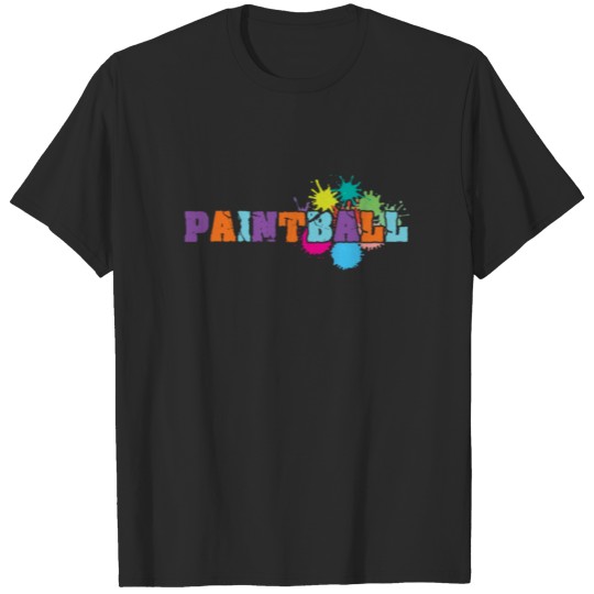 Discover Paintball Color Splat Paintball Game Marker Gift T-shirt