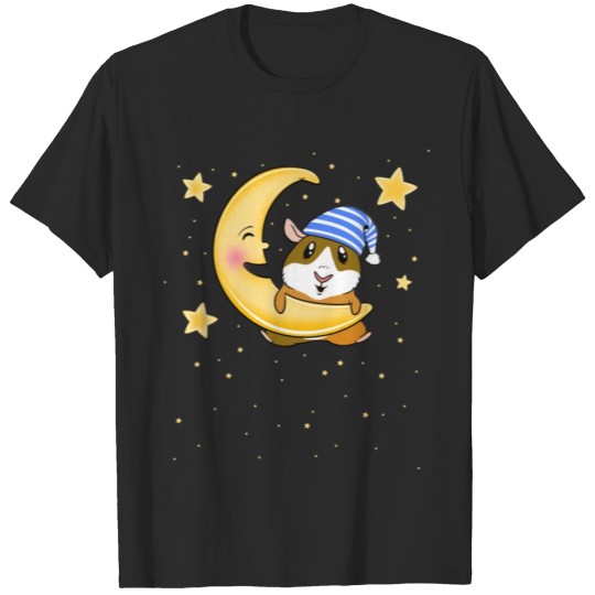 Discover A Guinea Pig Hanging On The Moon More Stars T-shirt