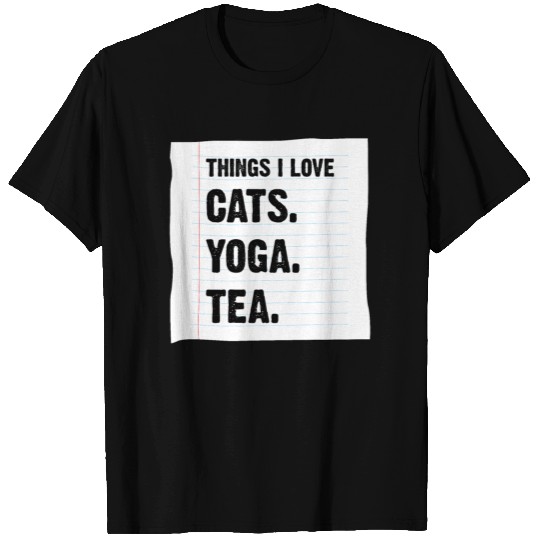 Cats Yoga Tea T-shirt