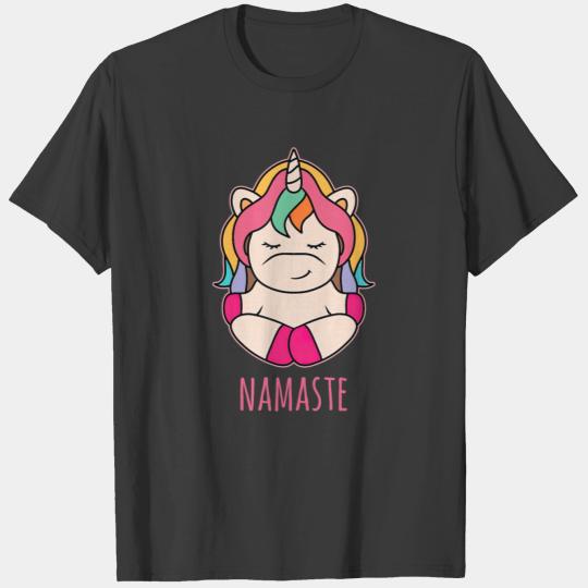 Lotus Pose Unicorn Yoga Namaste Yoga Day Funny T-shirt
