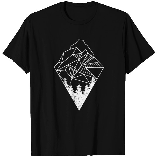 Geometry Mountains Hiking Mountain Lovers T-shirt