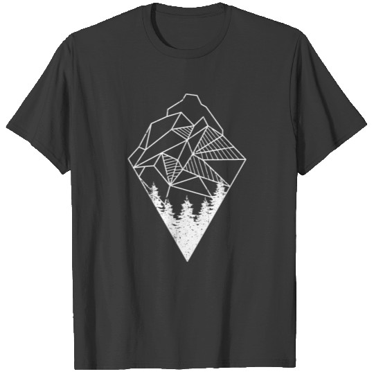 Geometry Mountains Hiking Mountain Lovers T-shirt