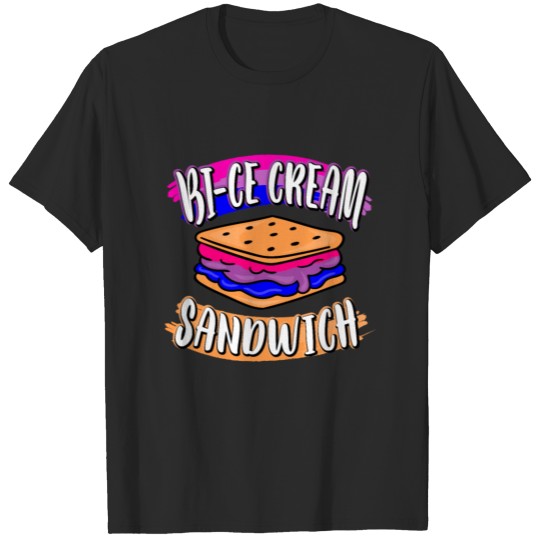 LGBT Bisexual Pride Ice Cream Sandwich Lover T-shirt