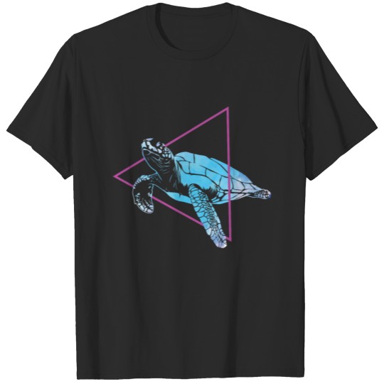 Discover Turtle in Water with Triangle T-shirt