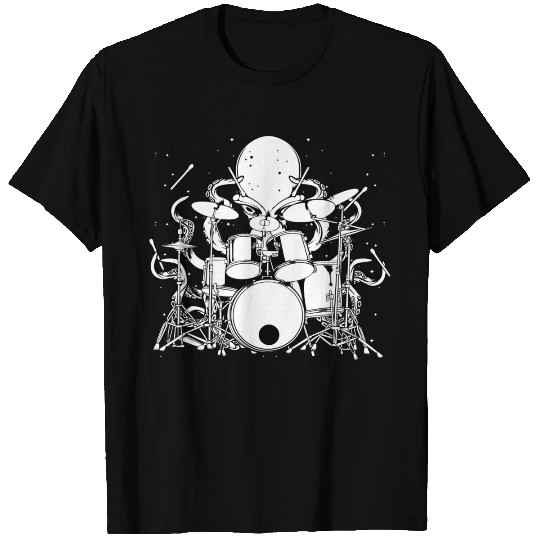 Octopus Playing Drums Drummer Musician Band TeeGif T-shirt