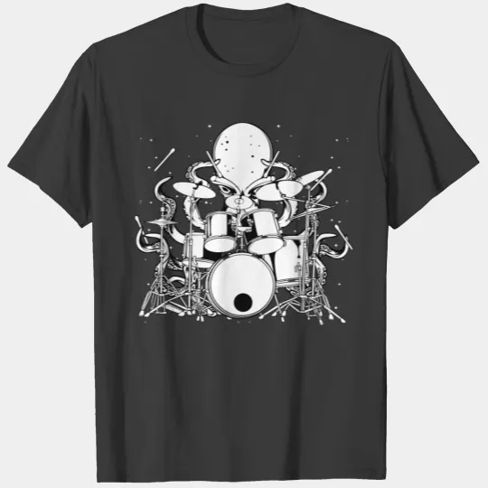 Octopus Playing Drums Drummer Musician Band TeeGif T-shirt