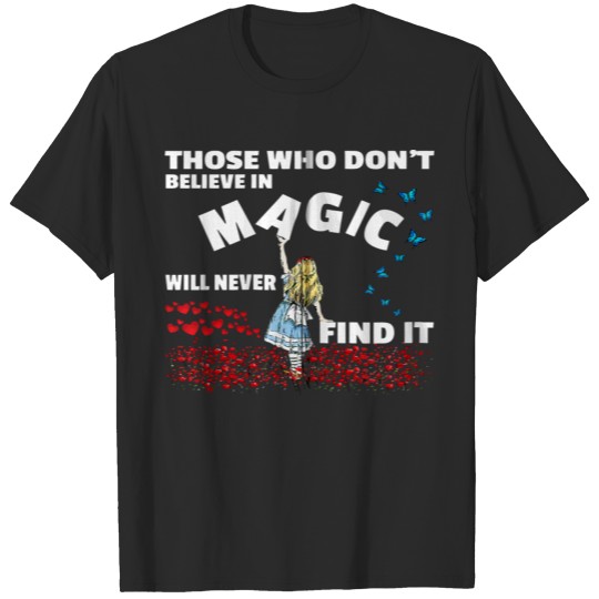 Discover Alice In Wonderland Men Women Kids Quote Gift Zip T-shirt