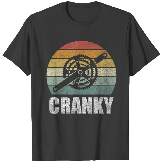 Vintage Retro Bicycle Cranky Gifts For Cycling T-shirt