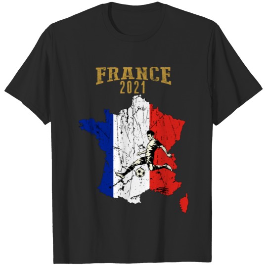 France Supporters Football,Country Badge2021 Euro T-shirt