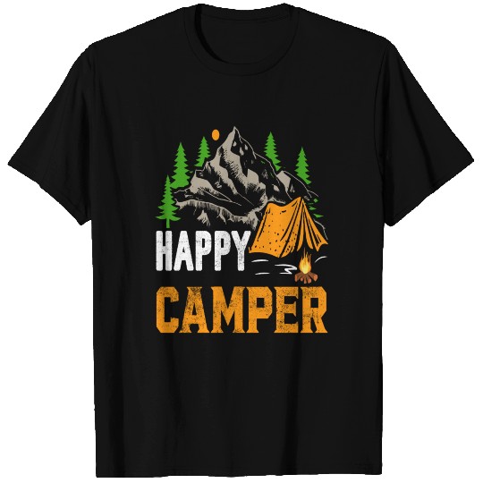 Happy Camper Adventure and Hiking Lover T-shirt