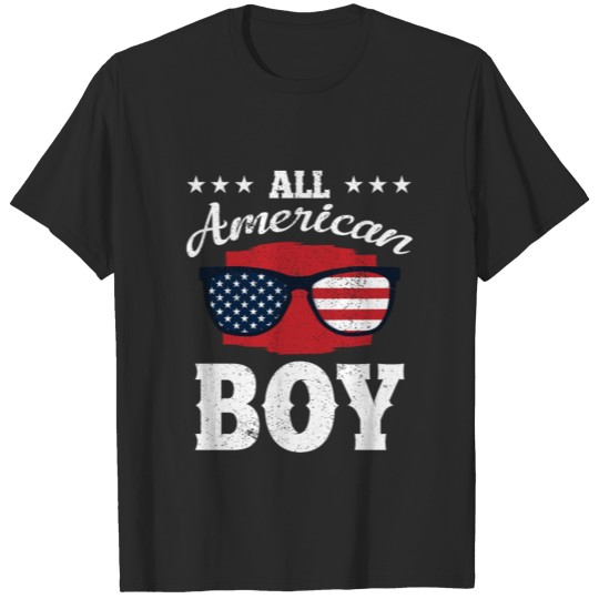 All American Boy Patriotic 4th Of July T-shirt