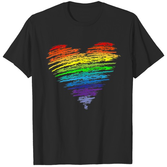 Love wins LGBT Supporter Love Rainbow CSD Gay T-shirt