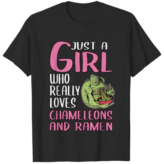 Discover Womens Just A Girl Who Really Loves Chameleons And T-shirt