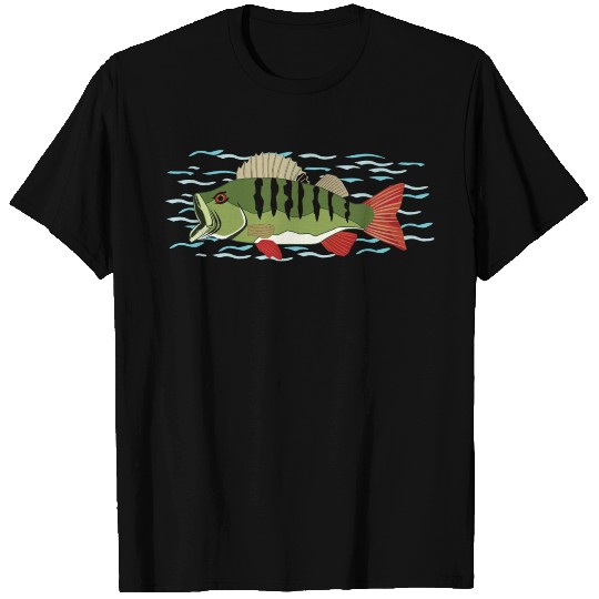 Perch Bass fisherman fishermen Perchhunter gift T-shirt