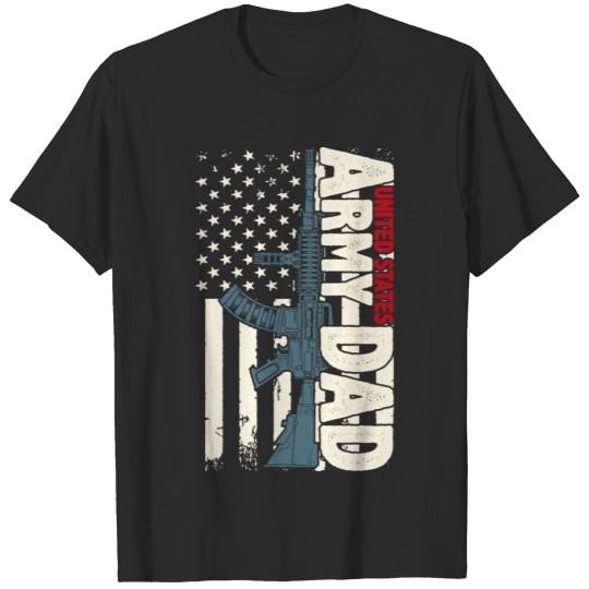 US army dad flag T-shirt