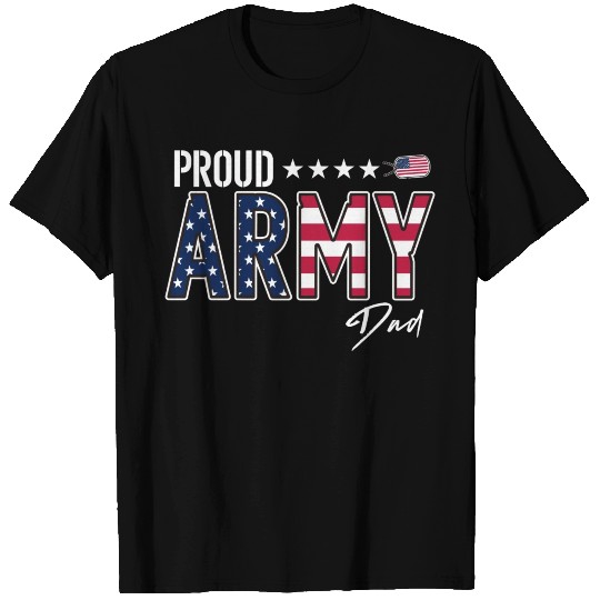 Us Flag Proud Army Dad T-shirt