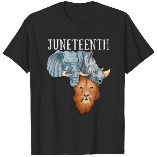 Discover Juneteenth African Map Africa Pride Black Freedom T-shirt