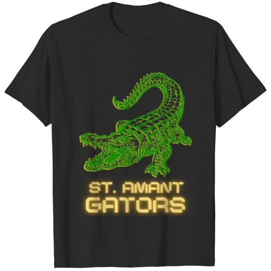 Discover Neon St. Amant gator T-shirt