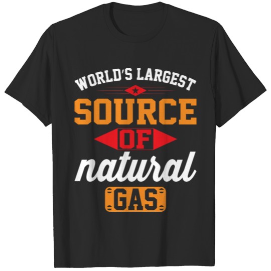 Discover World s largest source of natural gas t-shirt T-shirt