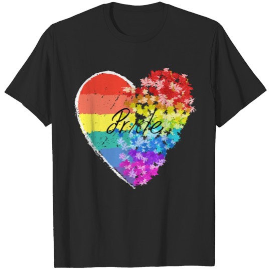 Discover Pride, Rainbow Heart, LGBT, Gay Pride T-shirt