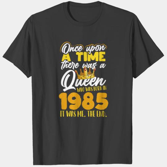 Once Upon A Time Birthday Party Women Born In 1985 T-shirt
