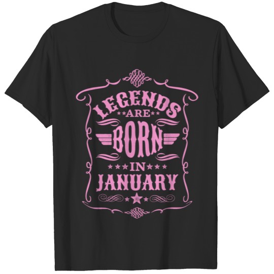 Discover Legend Are Born In January T-shirt