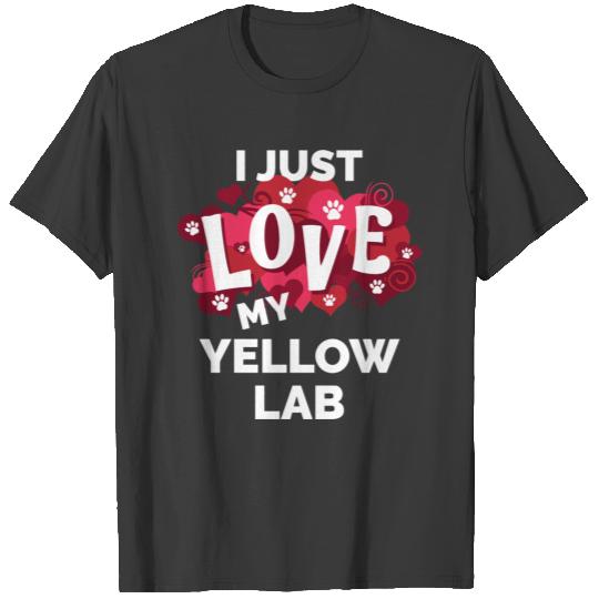 Valentine'S Day Yellow Lab Labrador Dog Love Gift T-shirt