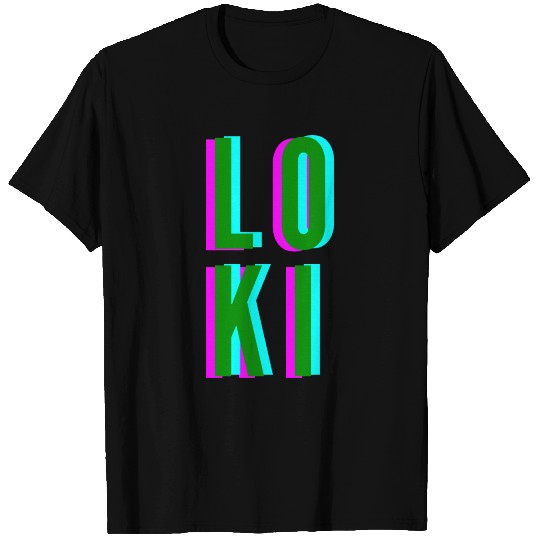Loki Glitch Design T-shirt