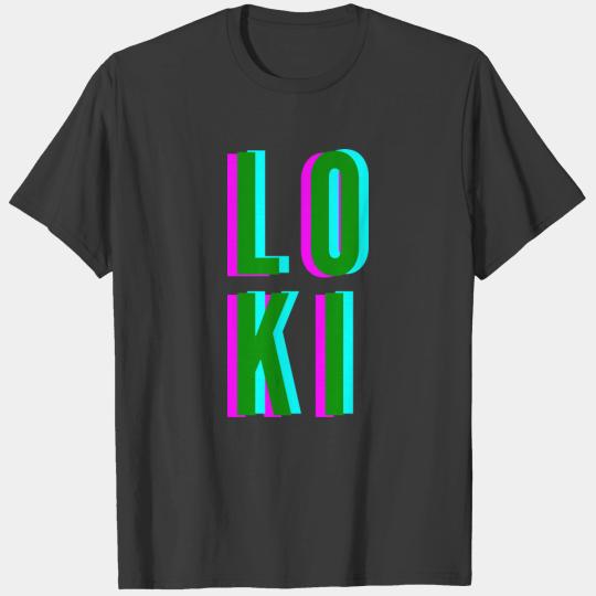 Loki Glitch Design T-shirt