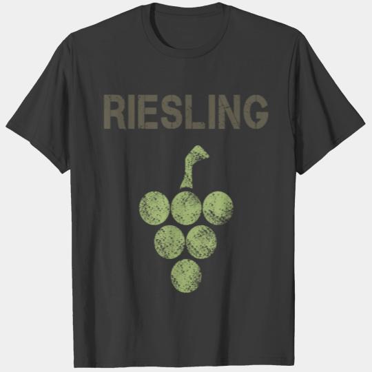 Riesling with grape for the wine connoisseur gift T-shirt