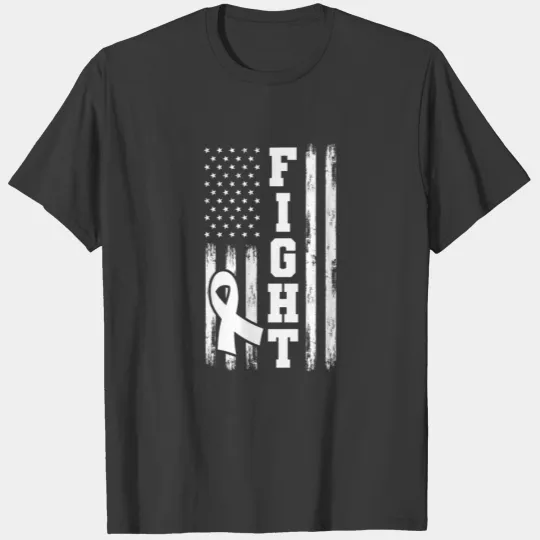 Discover Patriotic Lung Cancer Warrior US Flag Lung Cancer T-shirt