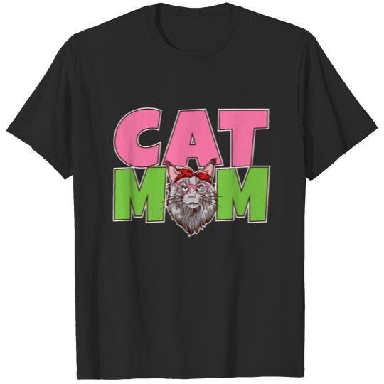 Funny Cat Mom For Cat Lovers T-shirt