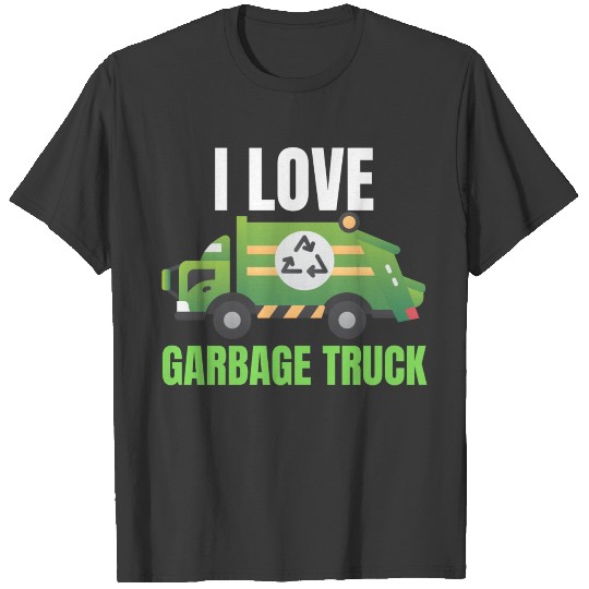 I Love Garbage Truck For Kids T-shirt