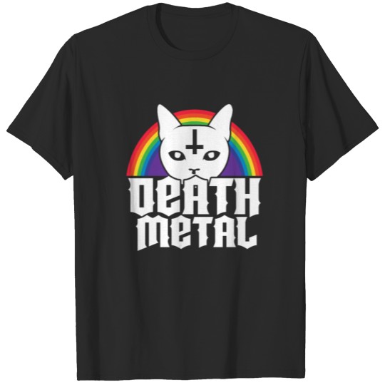 Discover Death Metal Satanic Cat T-shirt