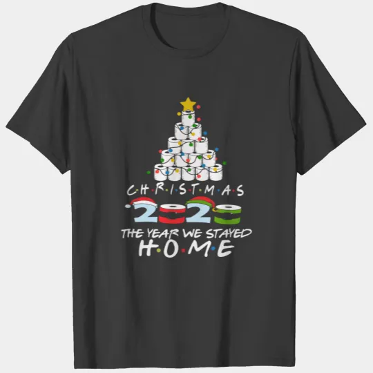 Christmas 2020 Quarantine The Year We Stayed Toile T-shirt