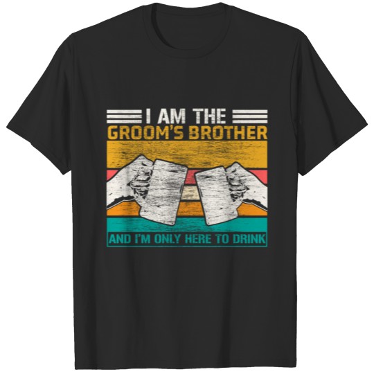Discover Brother of the Groom husband brother-in-law Gift T-shirt