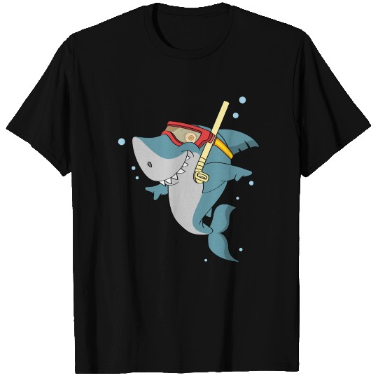 Snorkeling shark T-shirt