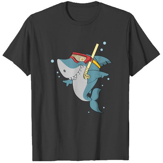 Snorkeling shark T-shirt