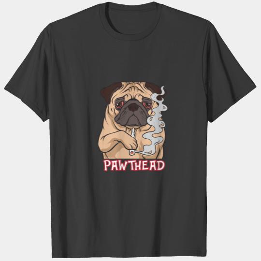 Marijuana - Dog Pawthead Funny Cool Pug - Zoo T-shirt