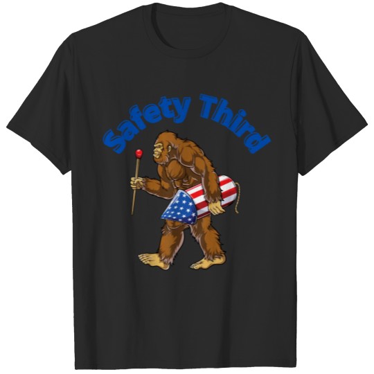 Discover Safety Third Funny 4th of July T-shirt