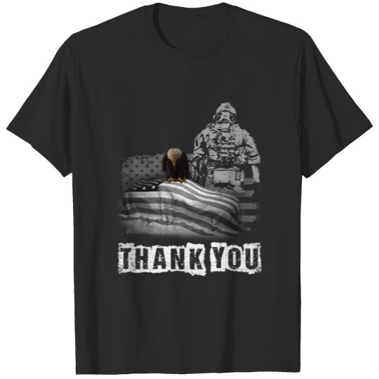 Discover Thank You Memorial Day military flag 4th Of July I T-shirt
