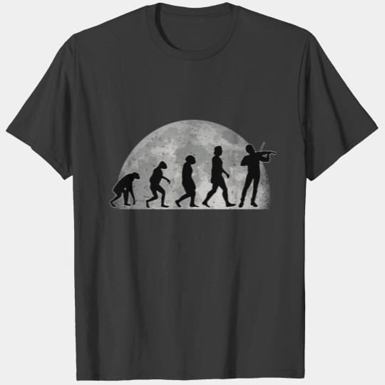 Violin Evolution Moon Violinist T-shirt