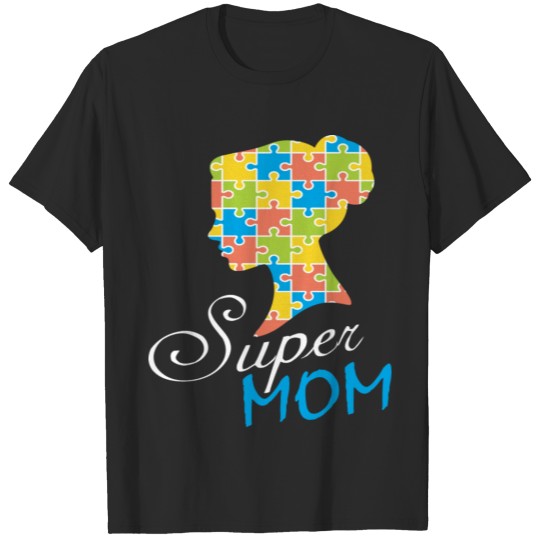 Discover Autism Awareness Super Mom T-shirt