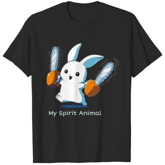 Discover Rabbit with Chainsaws T-shirt
