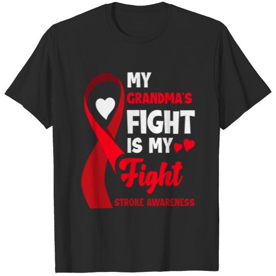 Discover My Grandma's Fight Is My Fight Stroke Awareness T-shirt