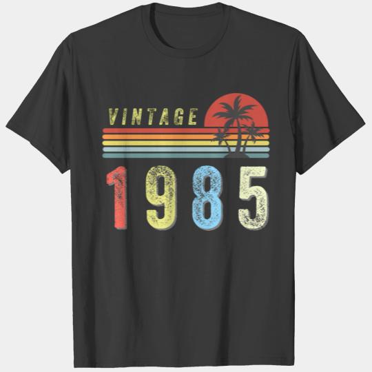 Vintage Retro 1985 36Th Birthday Gift 36 Years Old T-shirt
