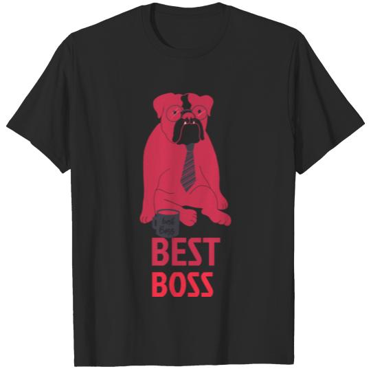 Discover best boss for dog lover T-shirt